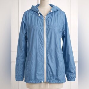 Eddie Bauer Light Blue Hooded Utility Jacket